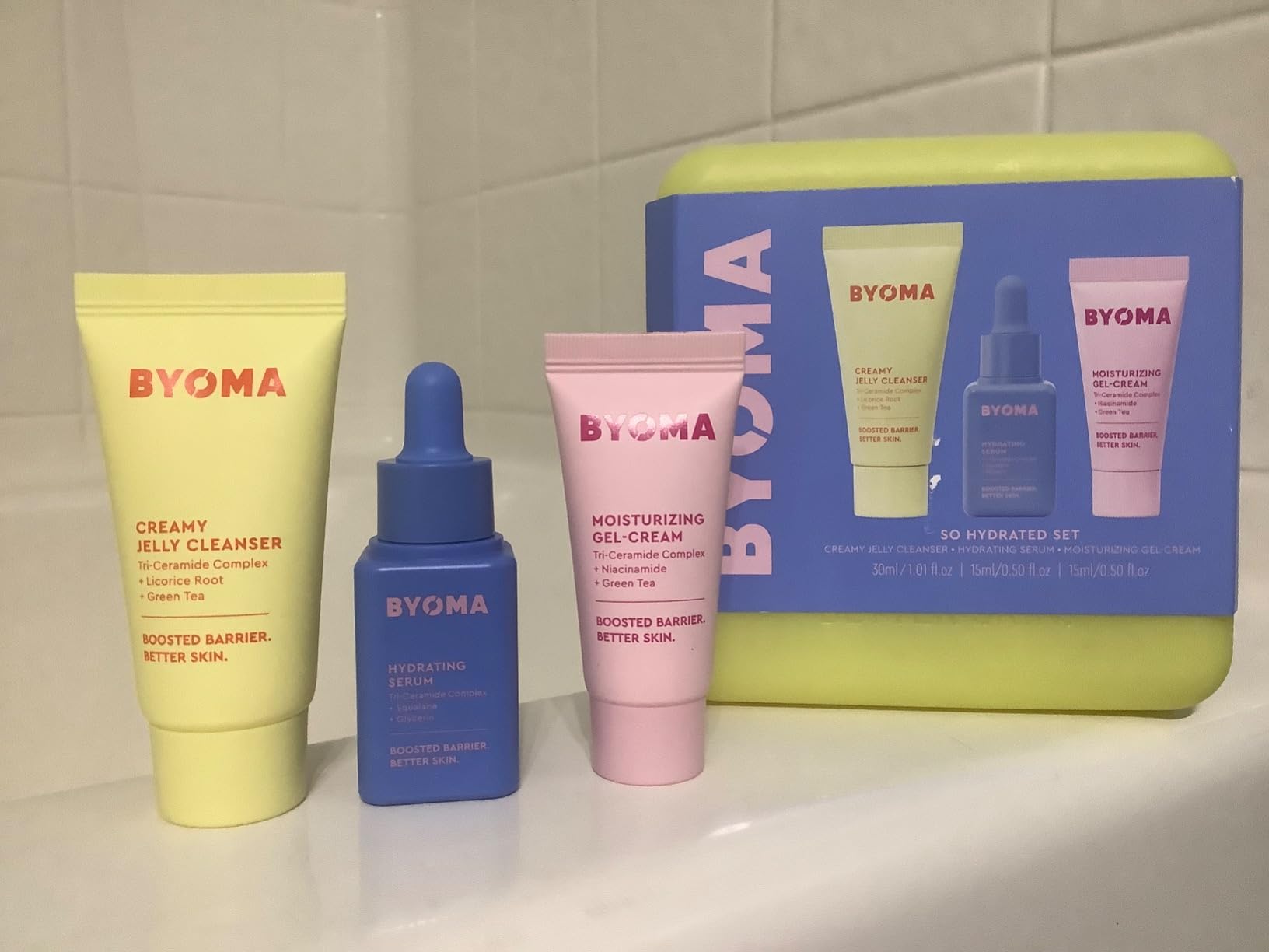 BYOMA So Hydrated Travel Size Gift Set - Skincare Minis (30ml, 15ml, 15ml) customer photo 1