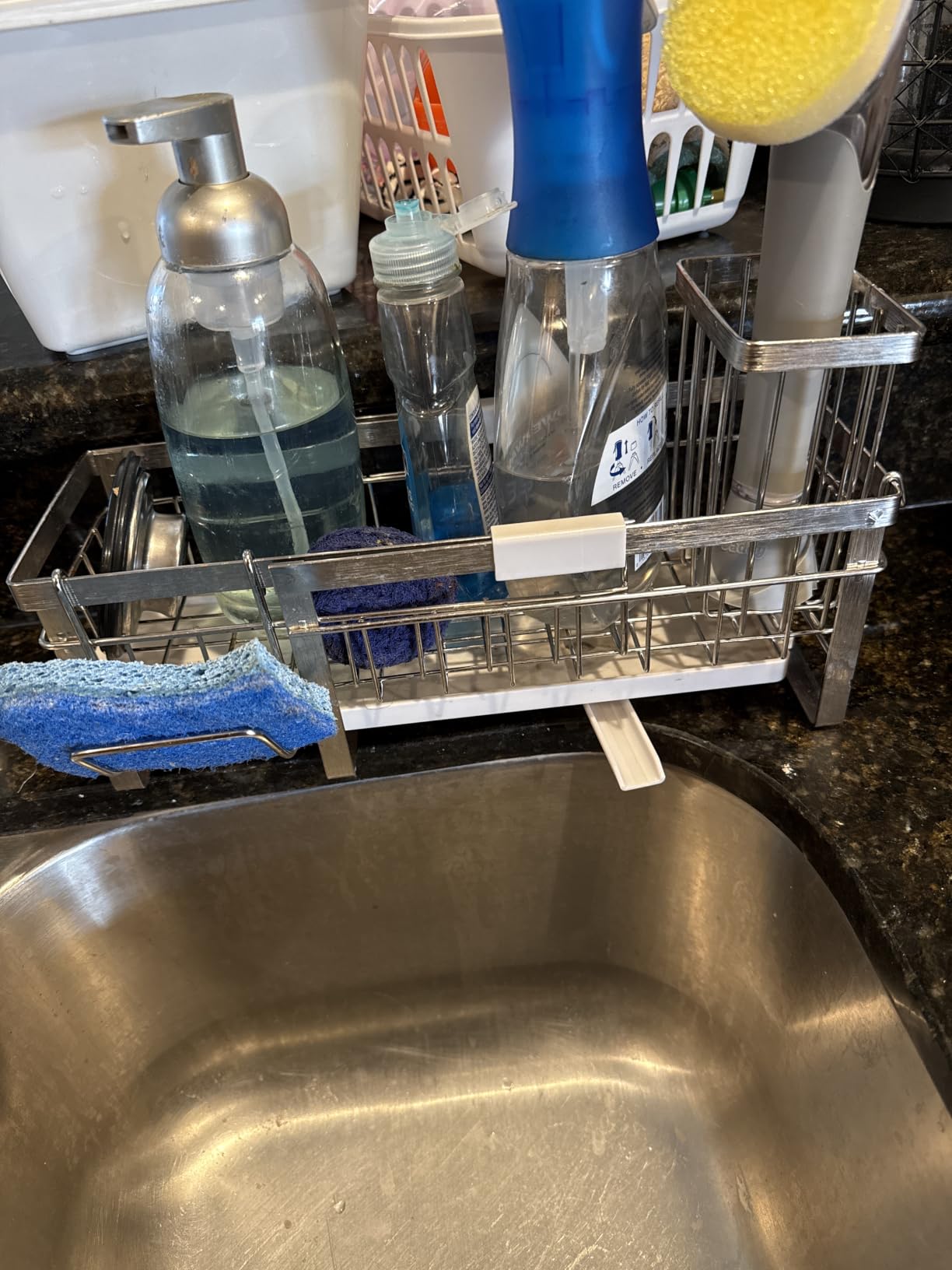 Cisily Sponge Holder for Kitchen Sink, Sink Organizer with Brush Holder customer photo 1