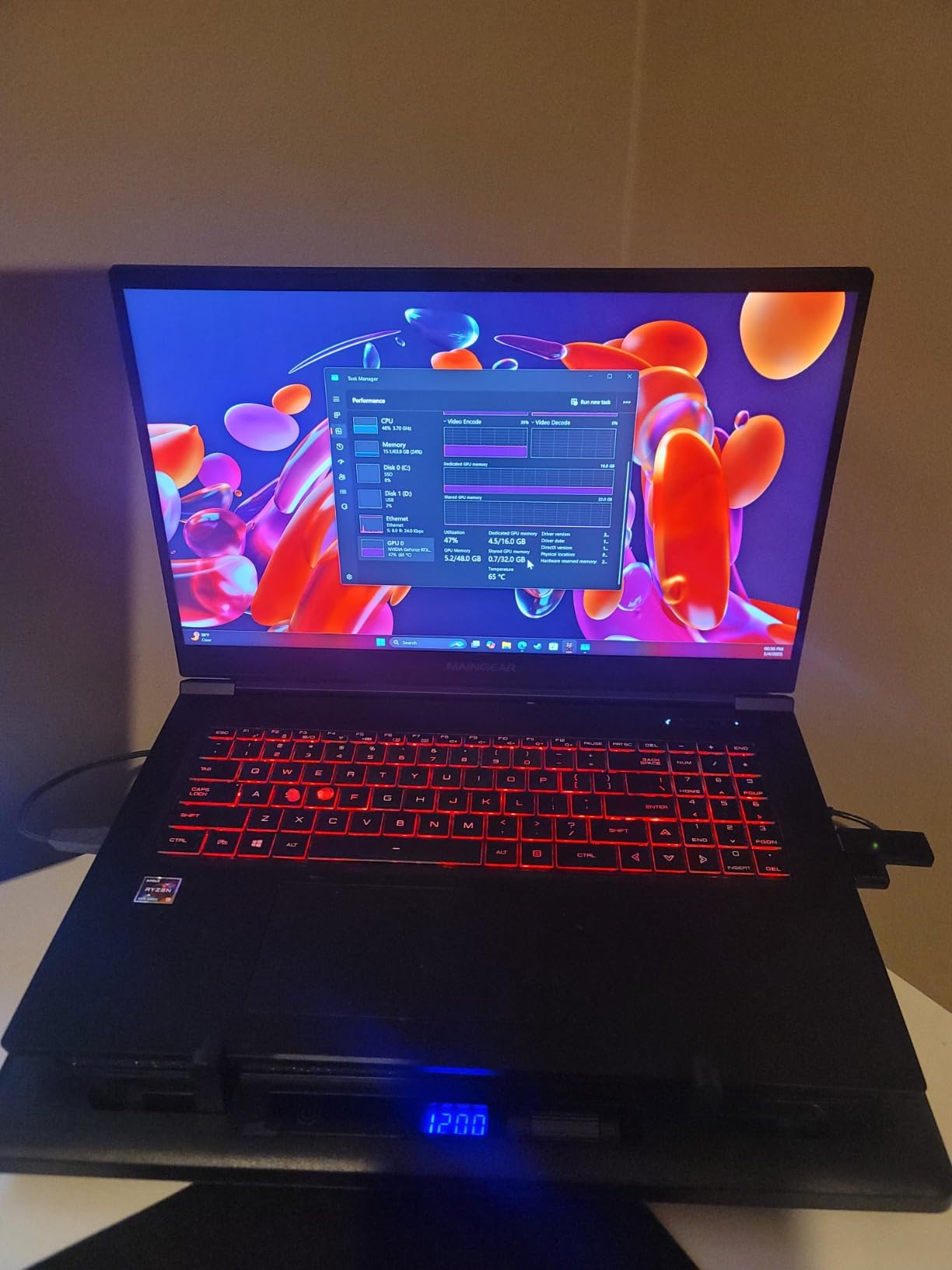 llano V12 Gaming Laptop Cooling Pad Laptop Cooler Laptop Cooling Fan Stand customer photo 2