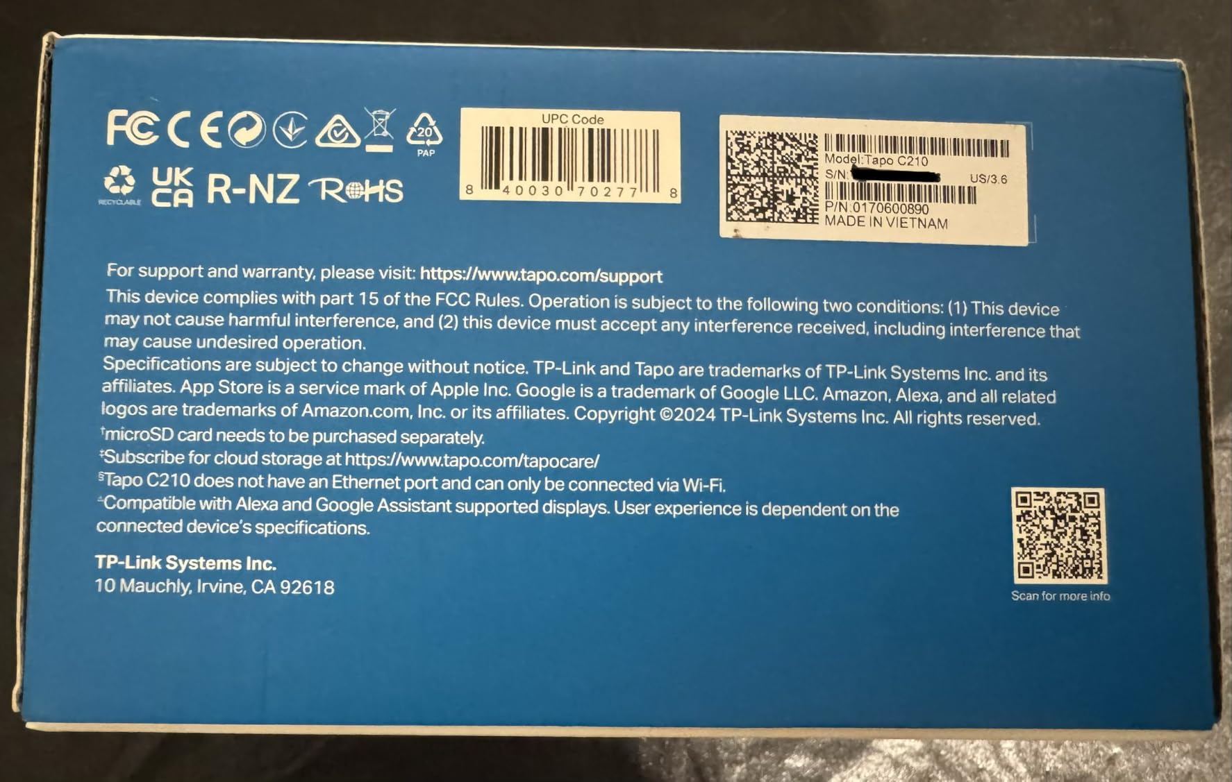 Tapo 2K Pan Tilt Security Camera for Baby Monitor, Dog Camera, C211 customer photo 1