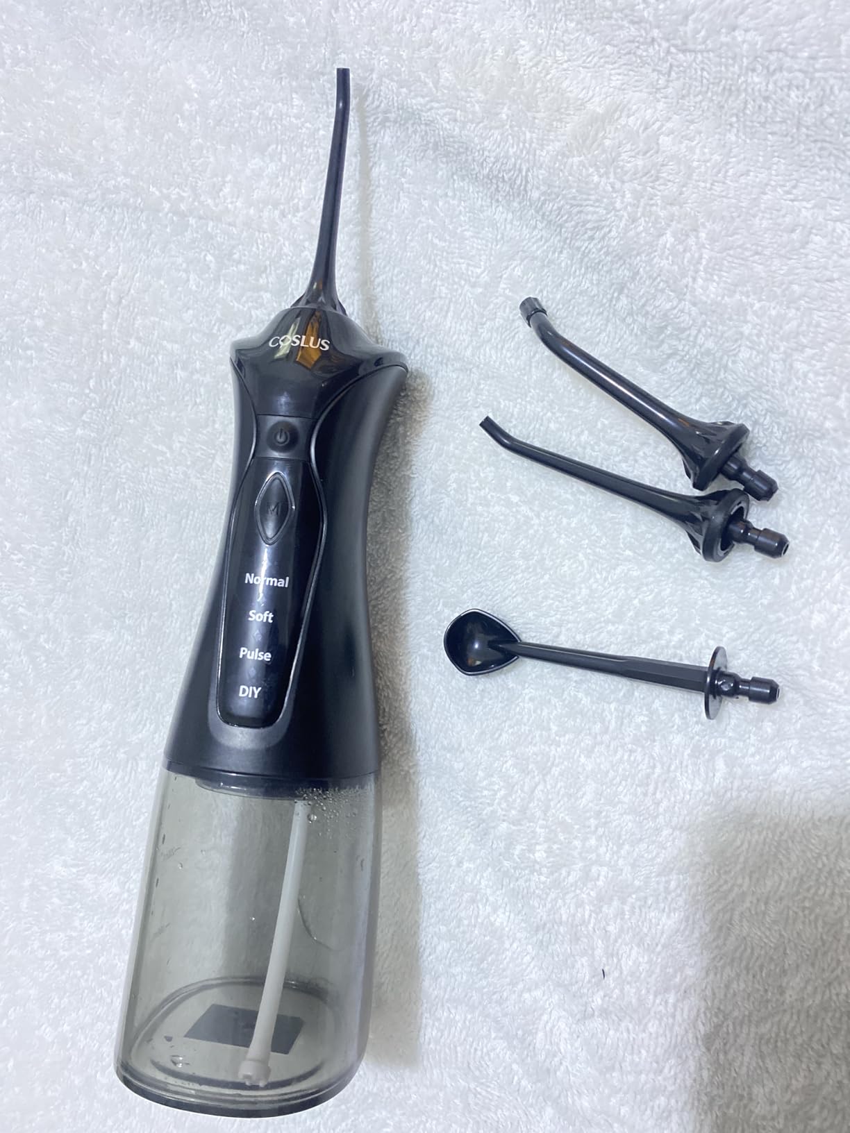 COSLUS C30 Water Dental Flosser, Upgraded DIY Mode, Black, 1Pcs customer photo 1