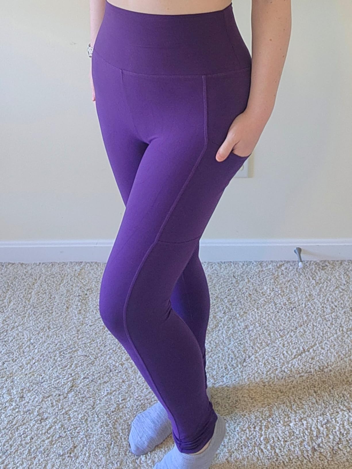 SINOPHANT High Waisted Leggings Women with Pockets customer photo 2