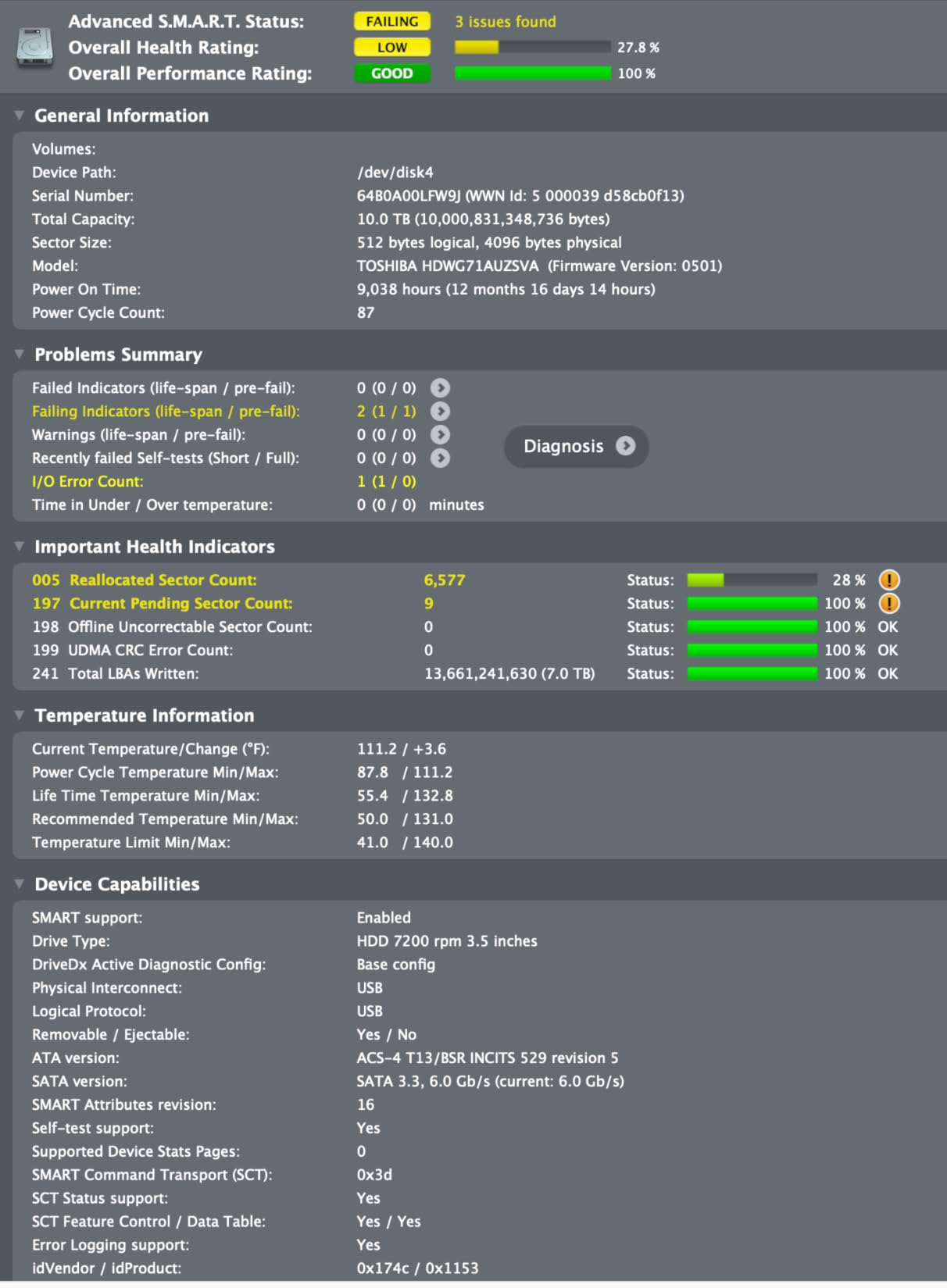 Toshiba N300 8TB NAS 3.5-Inch Internal Hard Drive - CMR SATA 6 GB/s 7200 RPM 512 MB Cache - HDWG780XZSTA customer photo 2