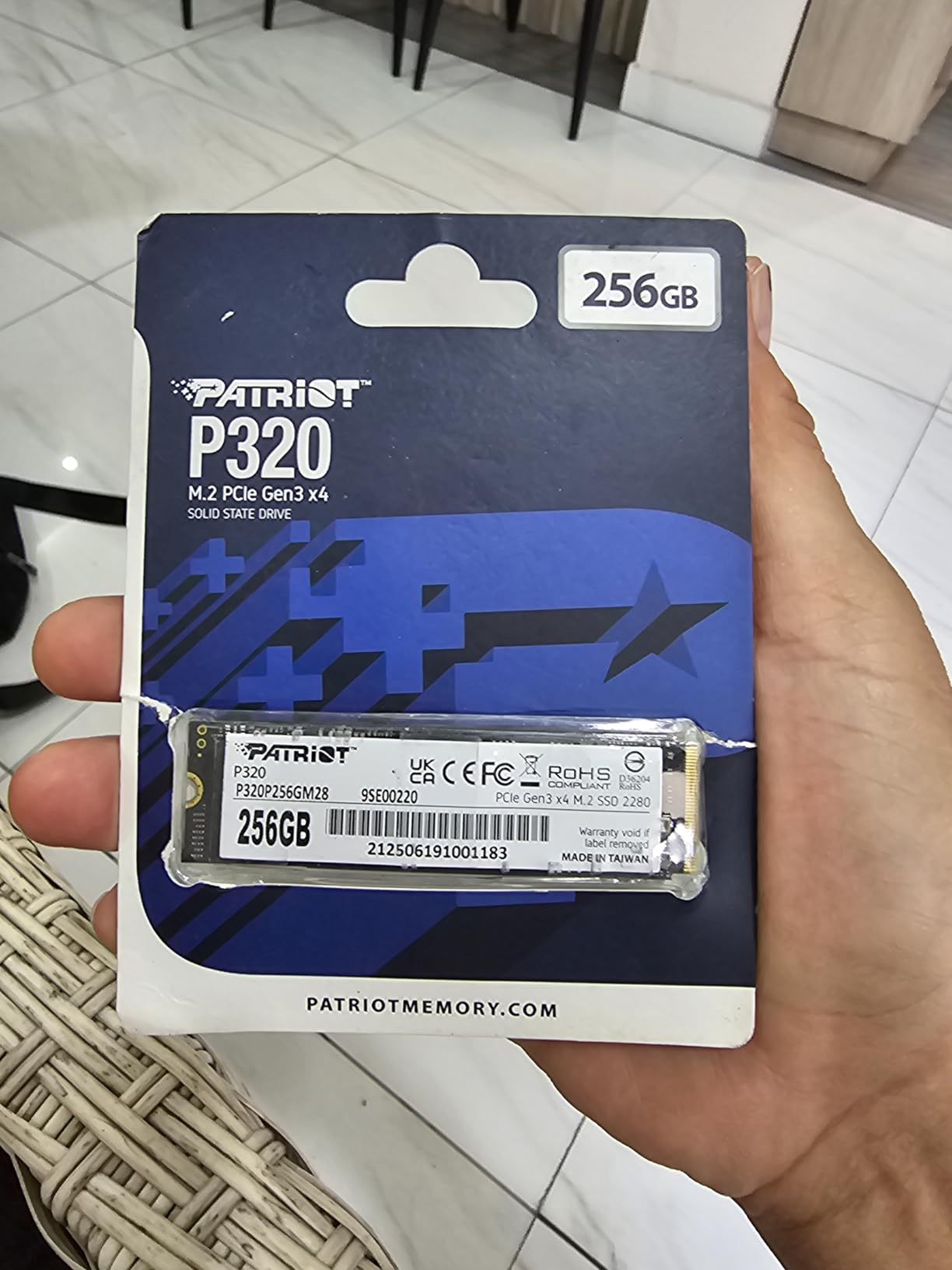 Patriot P320 512GB PCIe Gen 3x4 M.2 2280 SSD customer photo 2