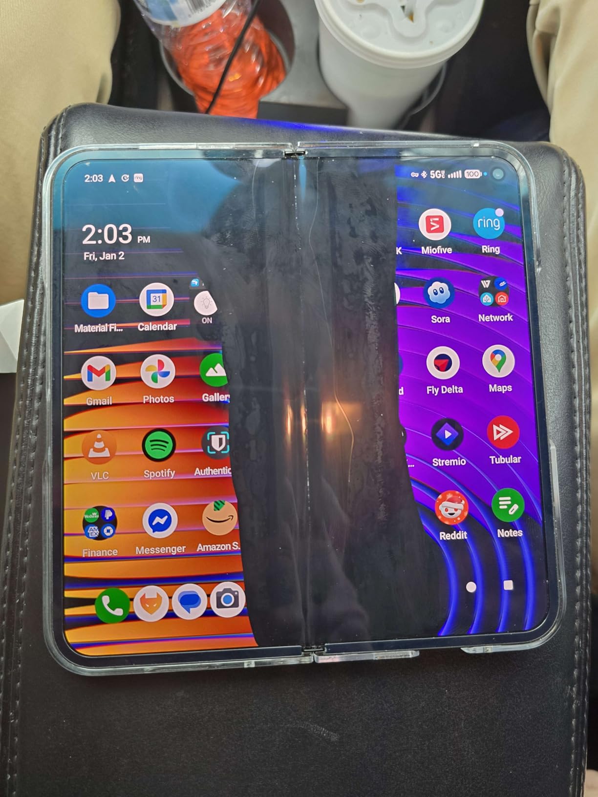 Google Pixel 9 Pro Fold - Unlocked Android Smartphone with Gemini - Advanced Triple Rear Camera System - Foldable Display - Hands-Free Video - Obsidian - 256 GB customer photo 1