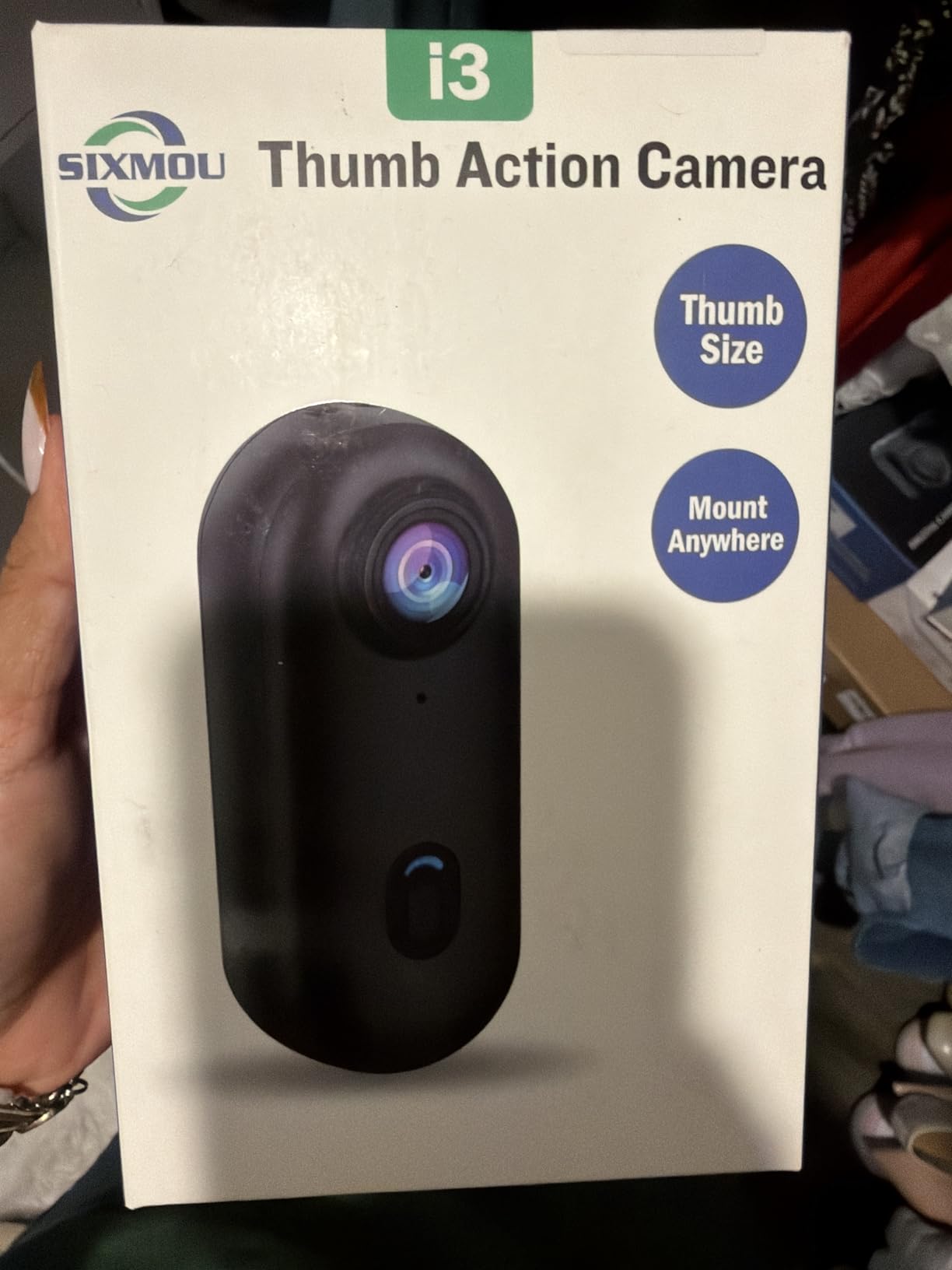 i3 4K Thumb Action Camera, Tiny Size, Mount Anywhere, Small Body Camera customer photo 1