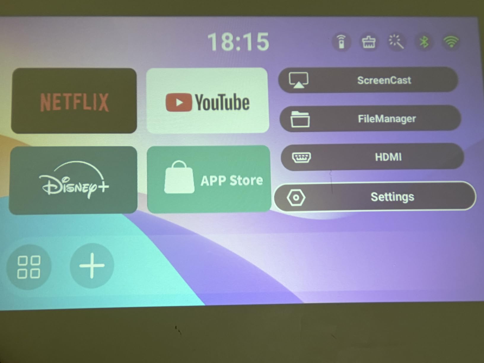 Mini Projector, Portable Smart Projector 4K WiFi 6 BT 5.4 [Built-in App] customer photo 1
