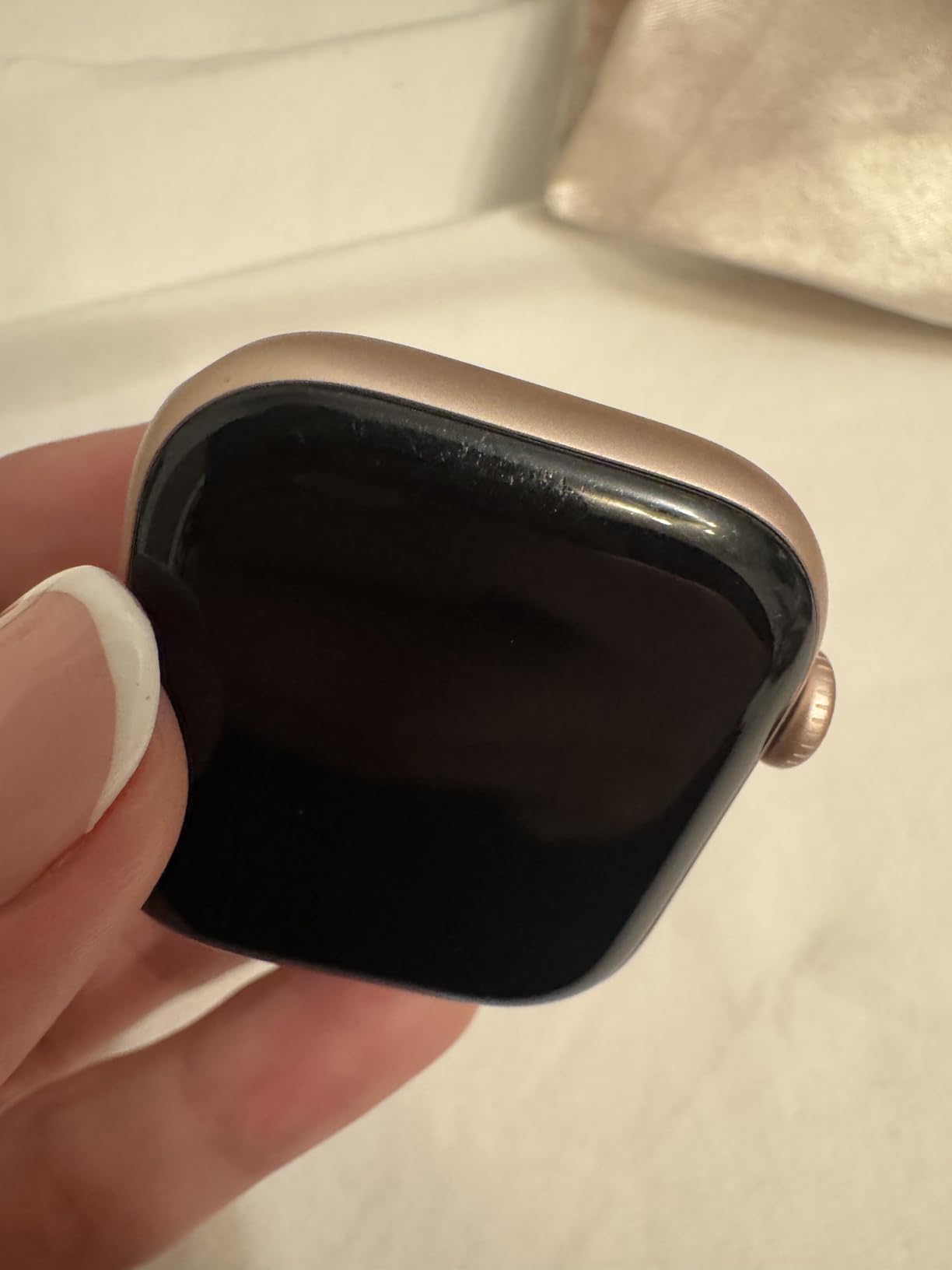 Apple Watch Series 10 [GPS + Cellular, 46mm] - Rose Gold Aluminum Case with Light Blush Sport Band, M/L (Renewed) customer photo 2