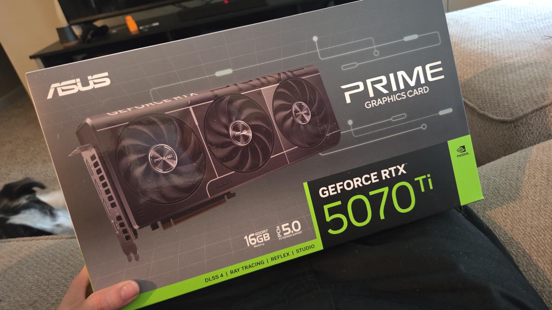 ASUS Prime GeForce RTX 5070 Ti 16GB GDDR7 Gaming Graphics Card customer photo 1