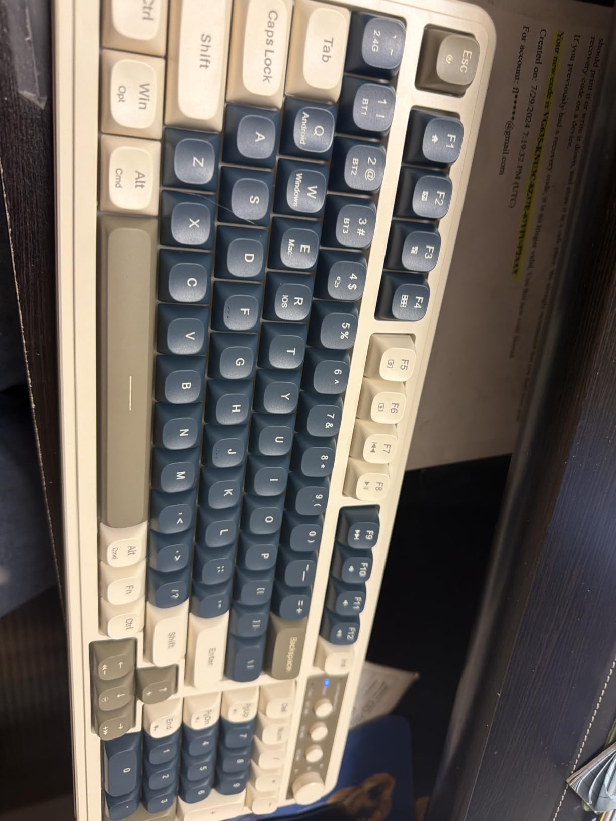AULA S99 Gaming Keyboard, Wireless Green Creamy Computer Keyboards customer photo 2