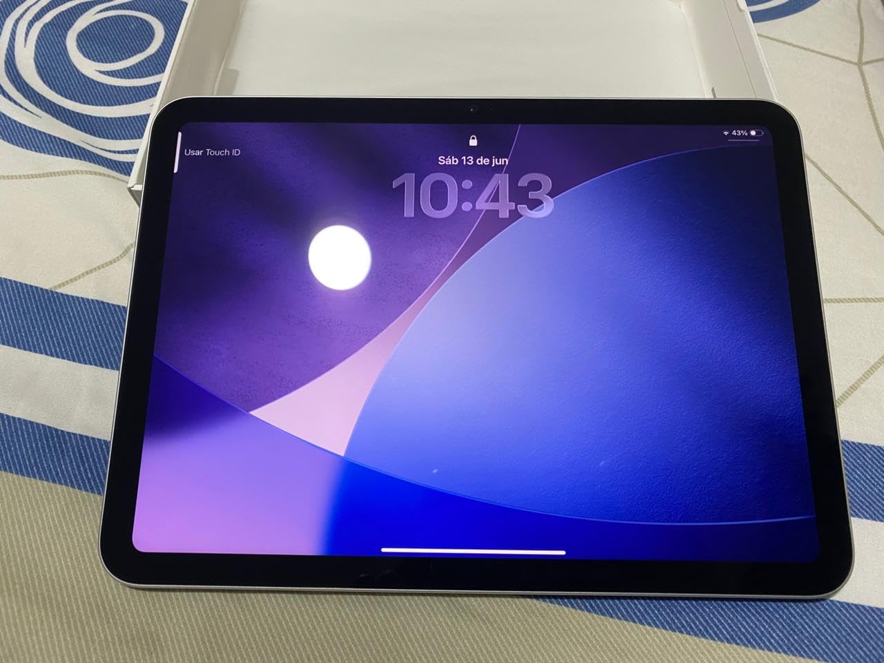 Apple iPad 11-inch: A16 chip, 11-inch Model, Liquid Retina Display, 128GB, Wi-Fi 6, 12MP Front/12MP Back Camera, Touch ID, All-Day Battery Life — Yellow customer photo 1