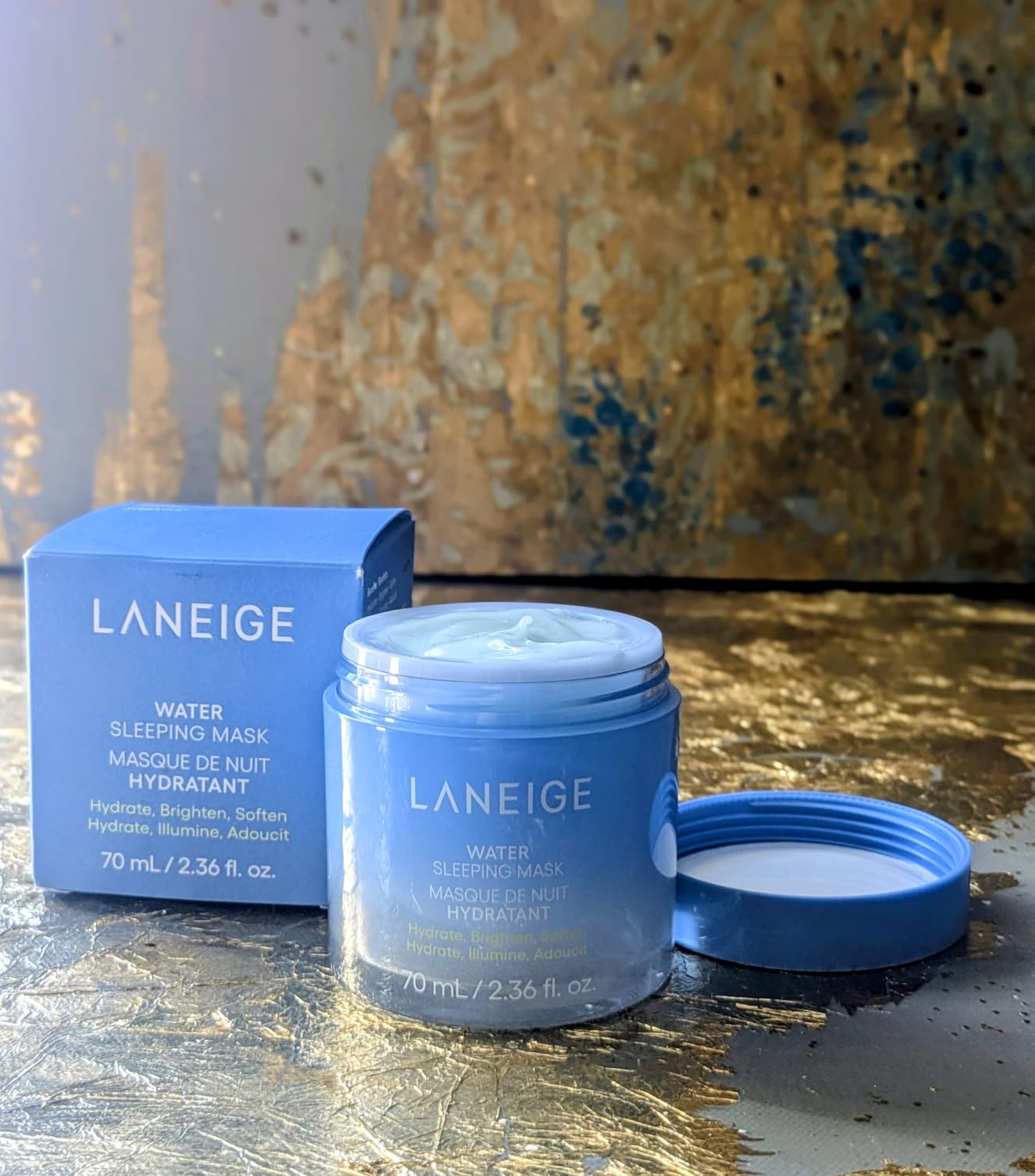 Water Sleeping Mask: Hydrating Korean Overnight Face Mask with Hyaluronic Acid Blend & Niacinamide, for Deep Hydration, Glowing Skin & Barrier Support | Korean Skin Care customer photo 2