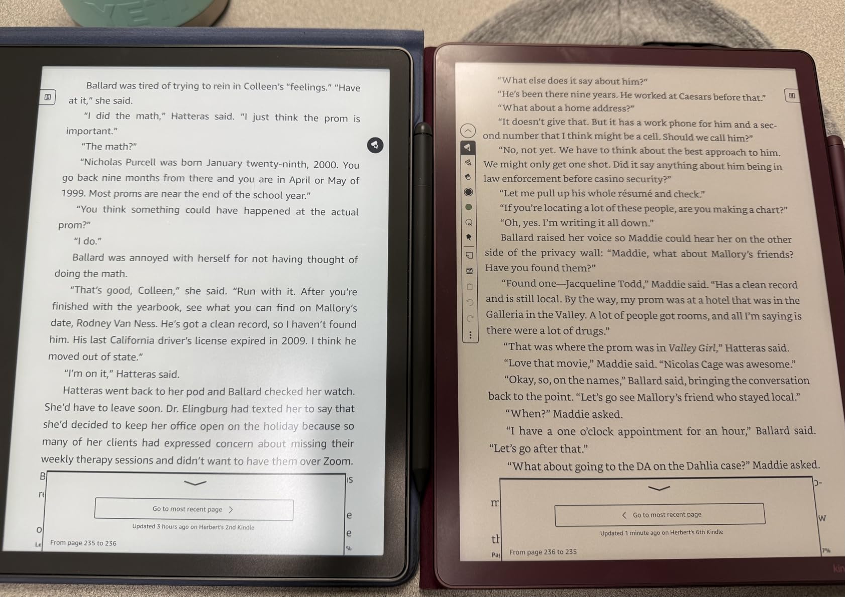 Amazon Kindle Scribe Colorsoft 64GB (newest model) — 11” paper-like color display with front light — One notebook to replace them all — Write in notebooks, docs, and books. Pen included - Fig customer photo 2
