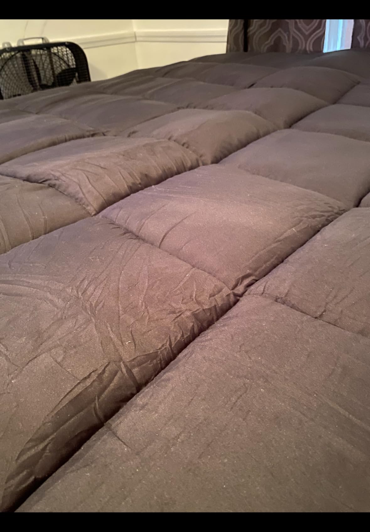 OLANLY Queen Bamboo Viscose Cooling Mattress Topper, Dark Gray customer photo 1