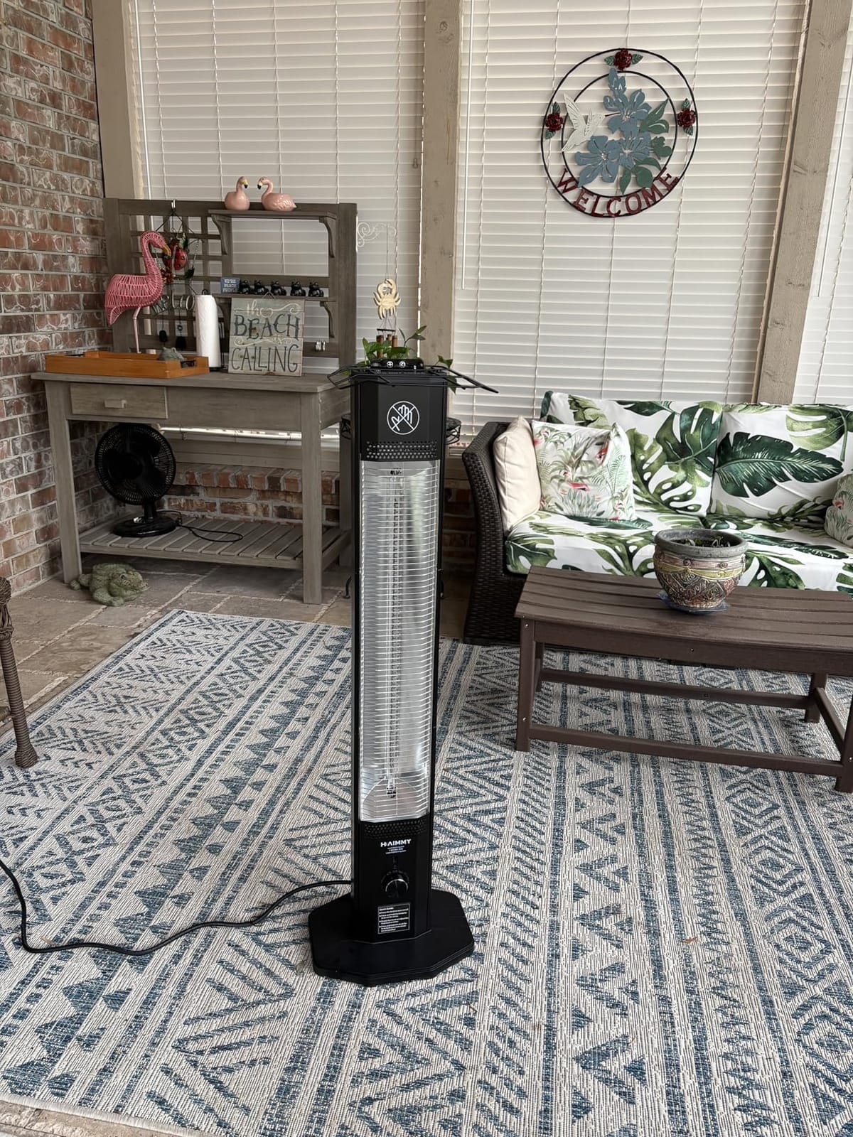 2S Fast Heating Infrared Outdoor Heater, 9 Heating Levels Electric Patio Heater with Motion Sensor, 34 In 9H Timer Wall Mounted Garage Heaters, for Porch, Gazebo, Workshop and Indoor customer photo 1