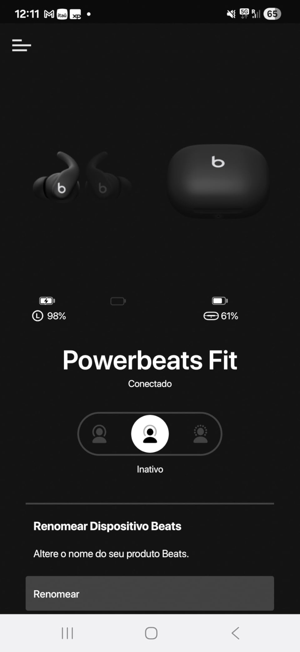Beats Powerbeats Fit - Wireless Noise Cancelling Workout Earbuds with Secure-Fit Wingtips, Up to 30-Hour Battery Life, Sweat & Water Resistant, Apple & Android Compatible - Gravel Gray customer photo 1