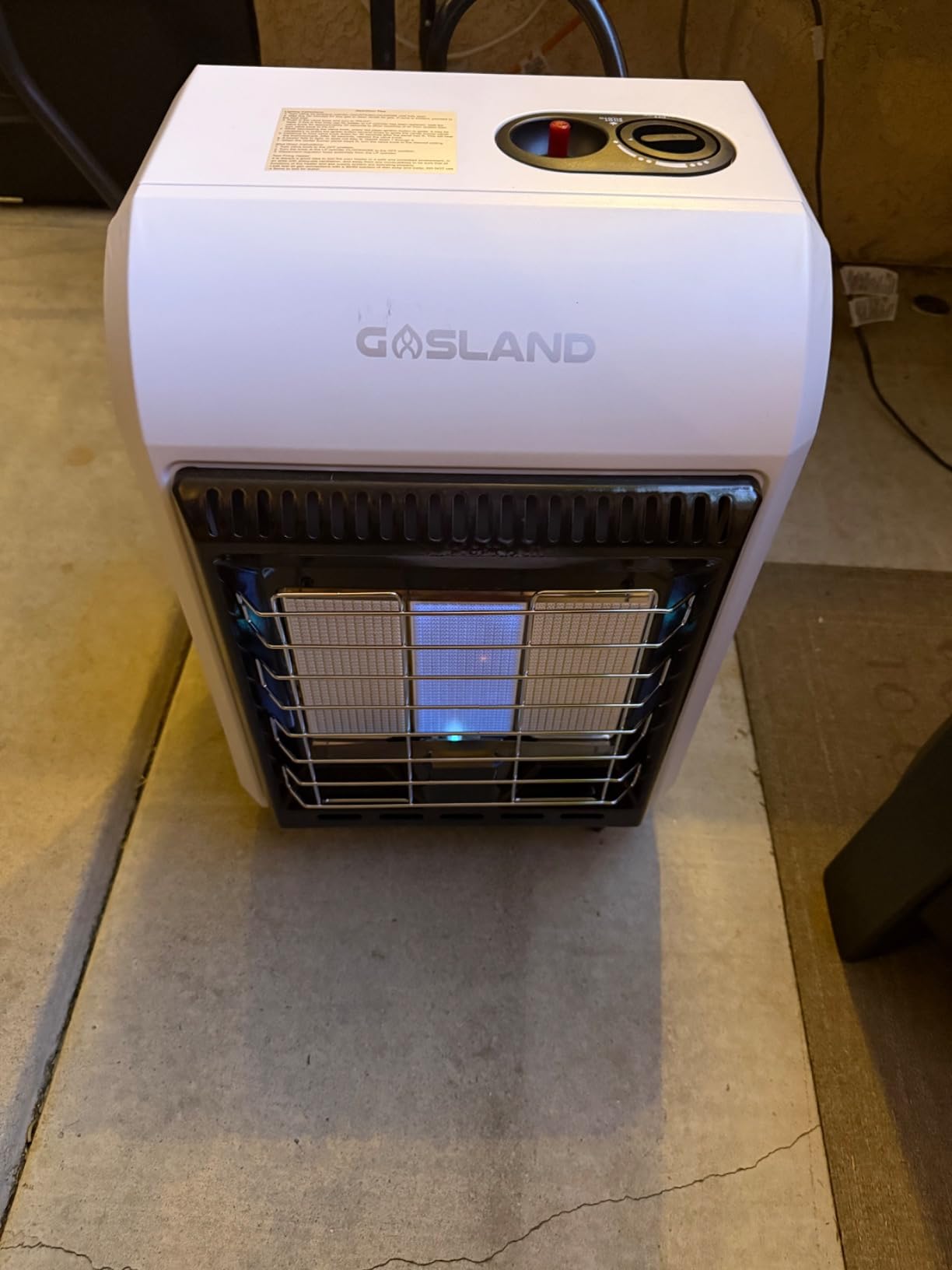GASLAND FlameJet 60,000 BTU Propane Forced Air Heater, Portable Space Heater for Garage, Patio, Construction Sites, Industrial Space - Fast Heating customer photo 2