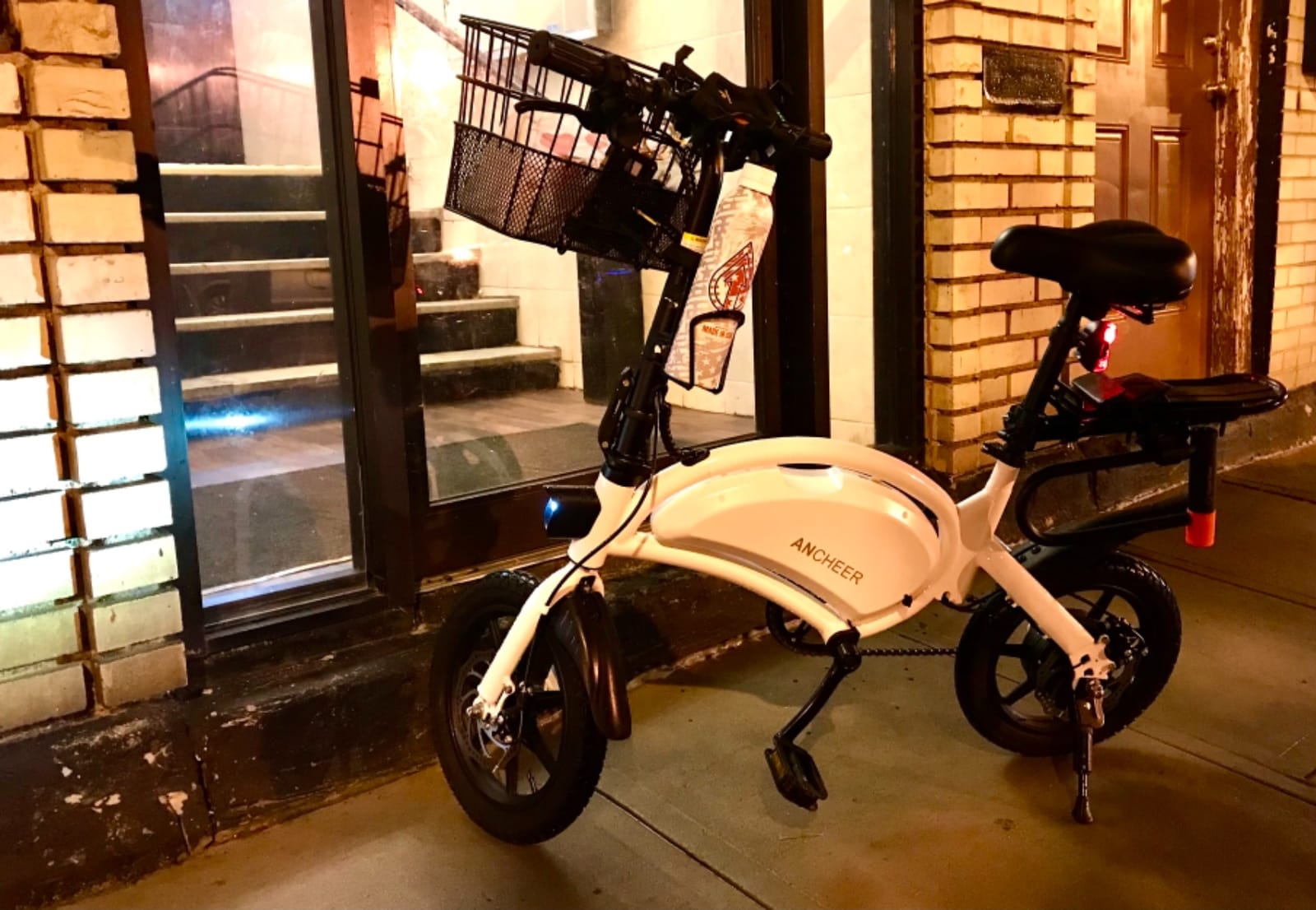 ANCHEER Folding Electric Bike for Adults, 374Wh Ebike, 20MPH Electric Bikes, 14