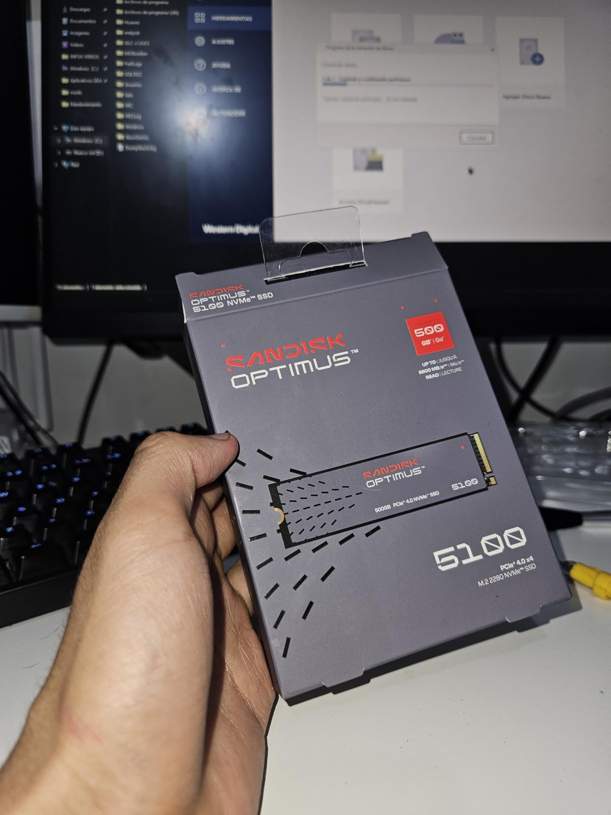 Sandisk Optimus 5100 1TB NVMe SSD, PCIe 4.0, M.2 2280 customer photo 2