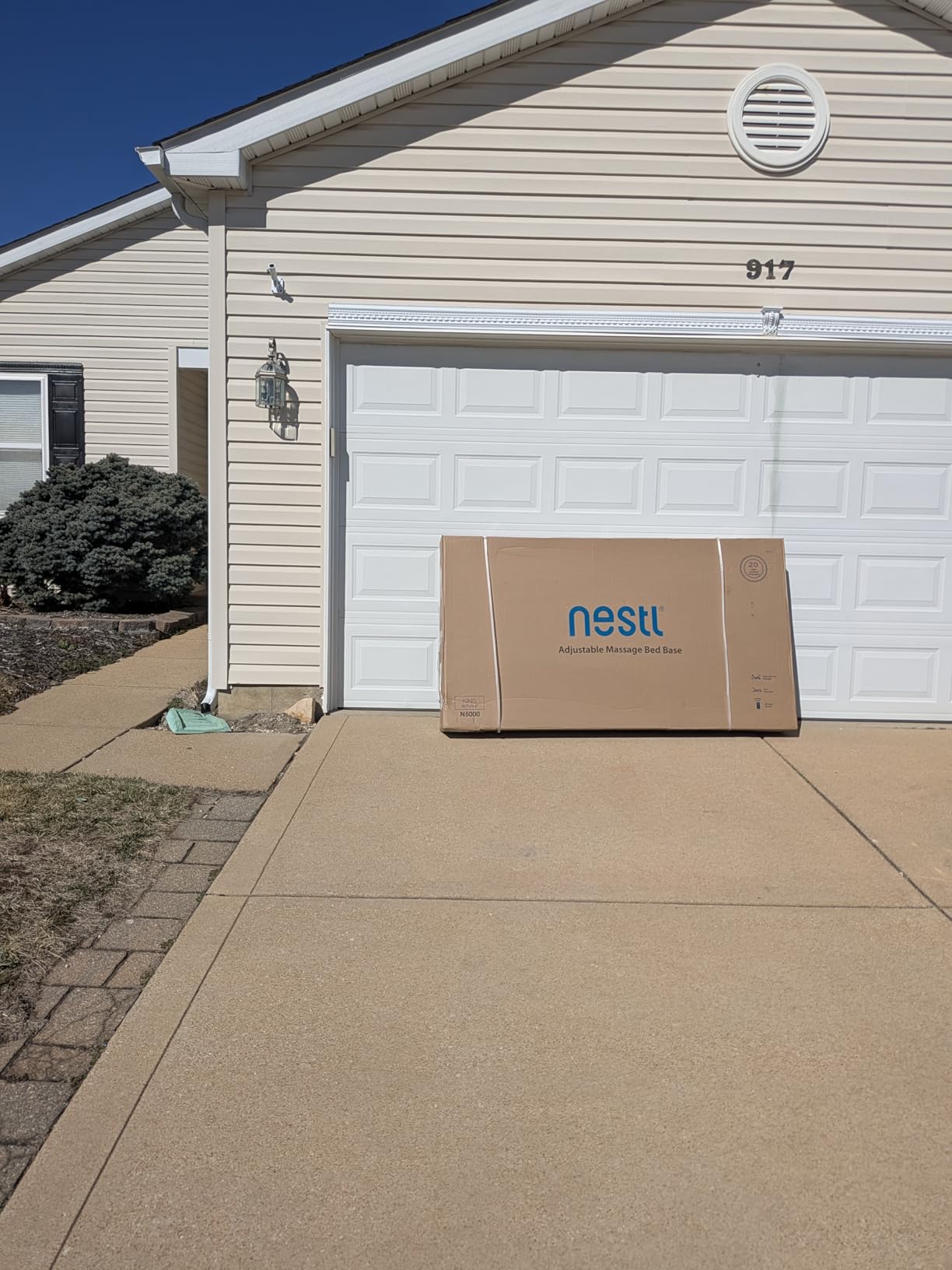 Nestl Queen Adjustable Bed Frame with Massage and Wireless Remote, Electric Base with Head and Foot Incline, Zero Gravity, USB Ports, Under Bed LED, No Box Spring Needed customer photo 2