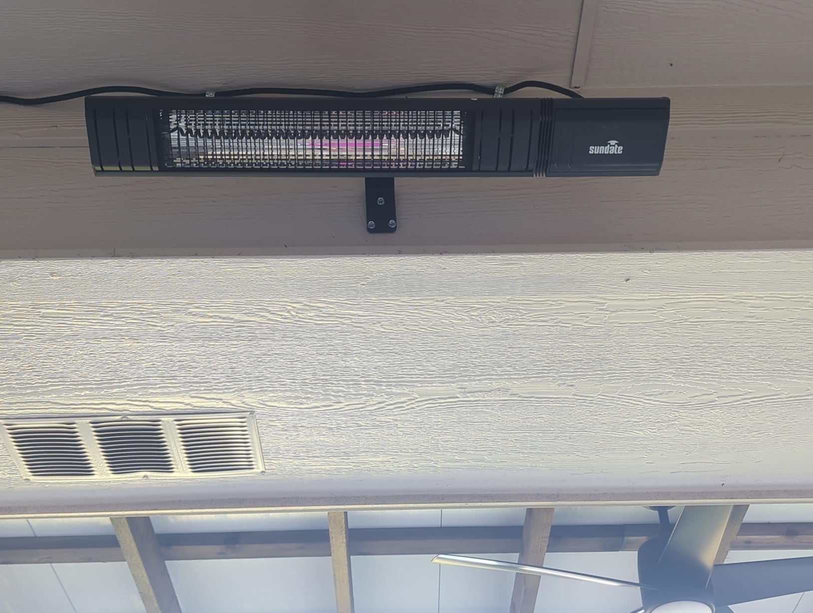 Sundate Electric Outdoor Heater Wall-Mounted Wifi Control Wall-Mounted Hanging Patio 1500W Infrared 9 Heat Levels, 24H Timers, Carbon Fiber Tube Heating Wall Heater for Gazebo, Balcony customer photo 2